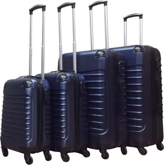 harde koffer set sale marineblauw