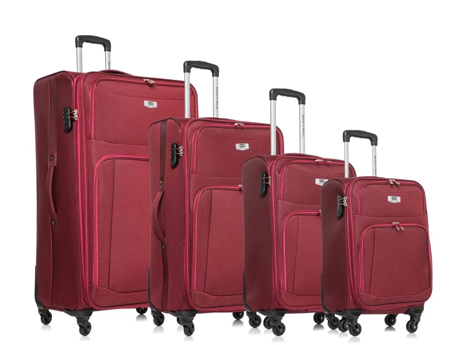 polyester zachte koffer rood